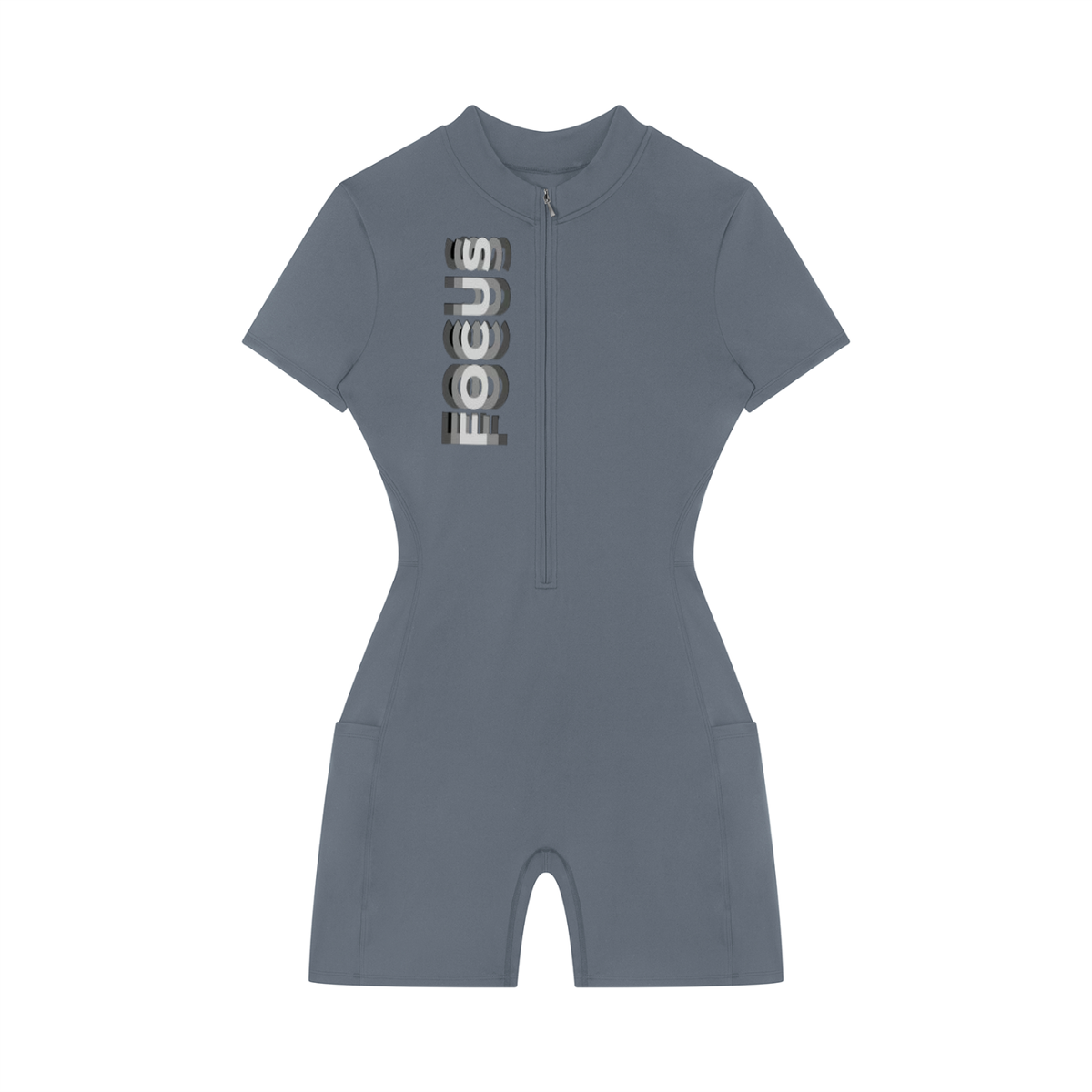 Romper,focus,gym,sleeve,greystone,label