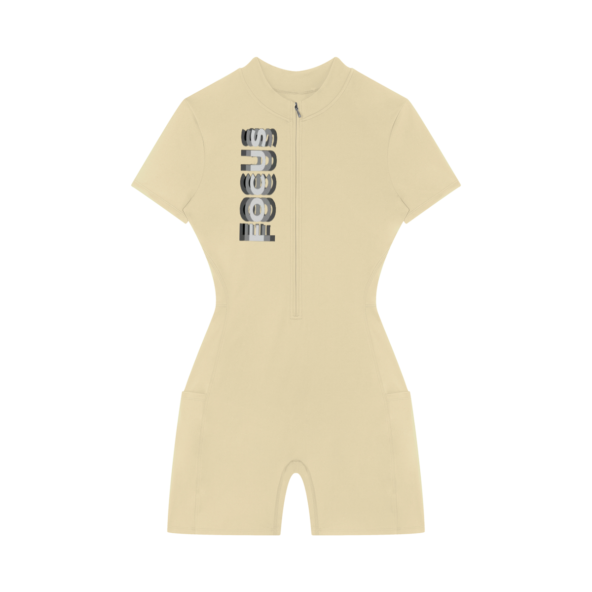 Romper,focus,gym,sleeve,greystone,label